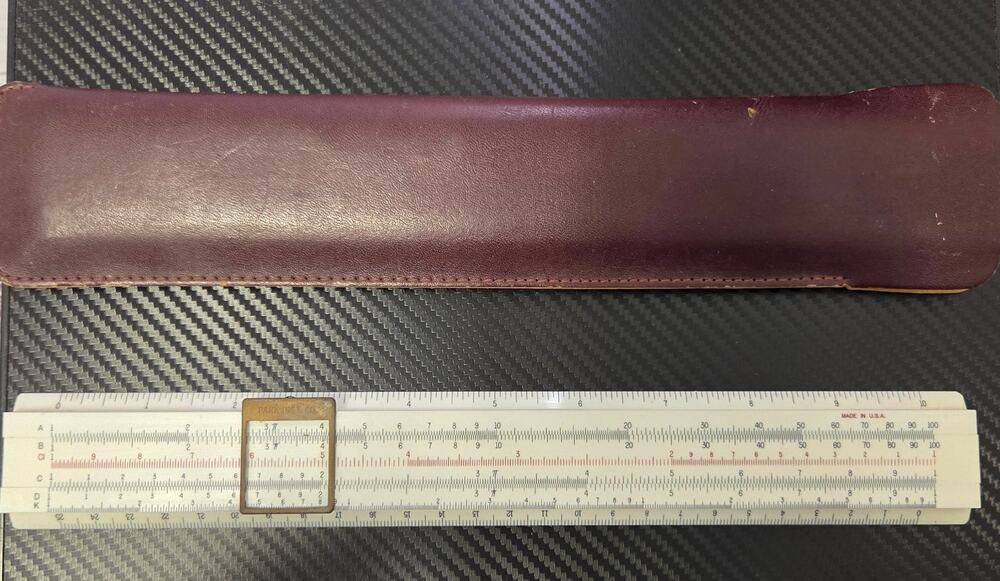 Vintage Park Instrument Co Slide Rule with Leather Case USA